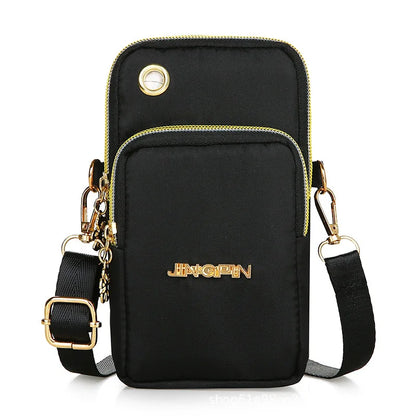 Women's Crossbody Mini Mobile Phone Bag - 2024 Fashionable Neck Hanging Coin Pouch for Active Moms