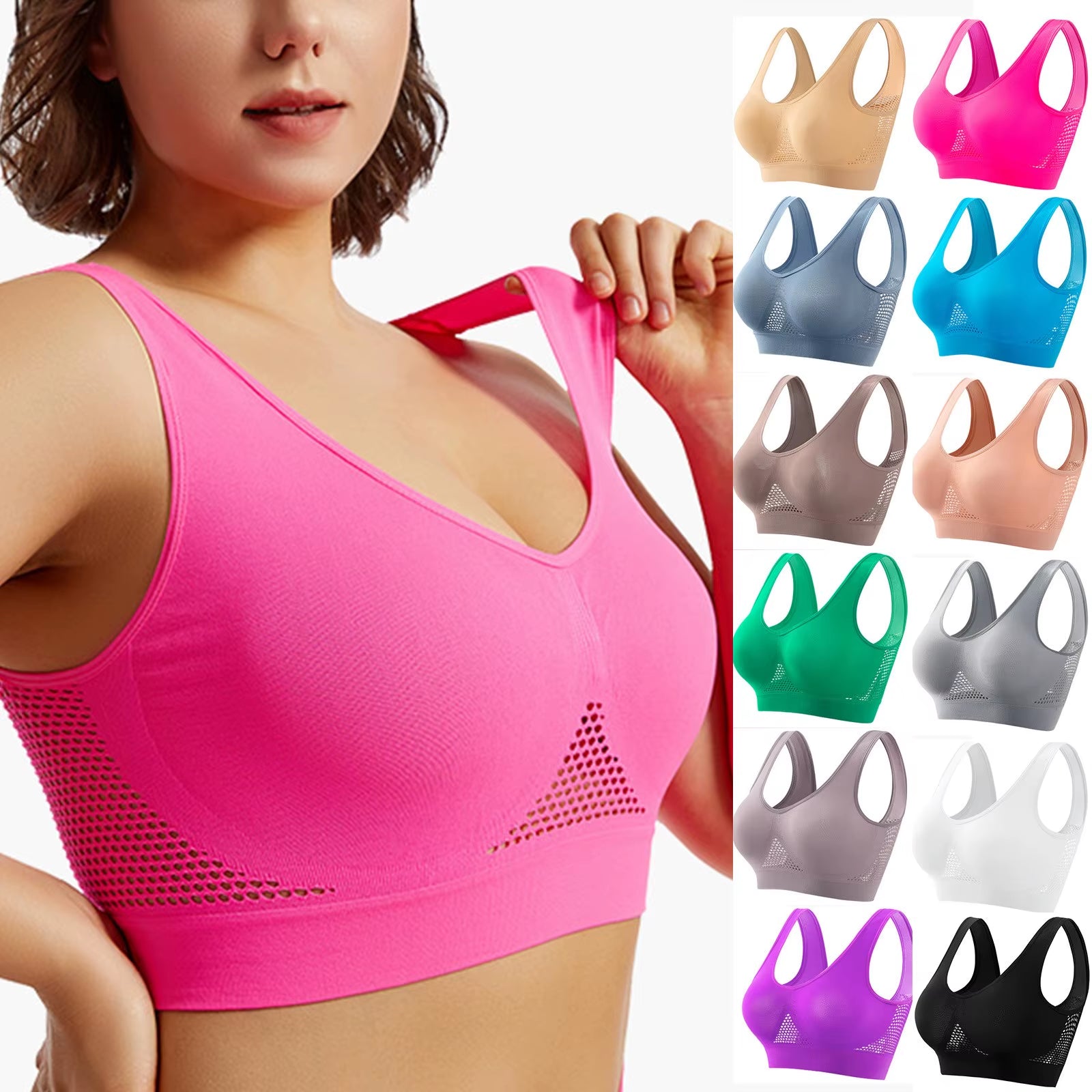 High-Performance Women's Sports Bra for Running and Yoga - Shockproof, Anti-Sagging Soft Support Vest