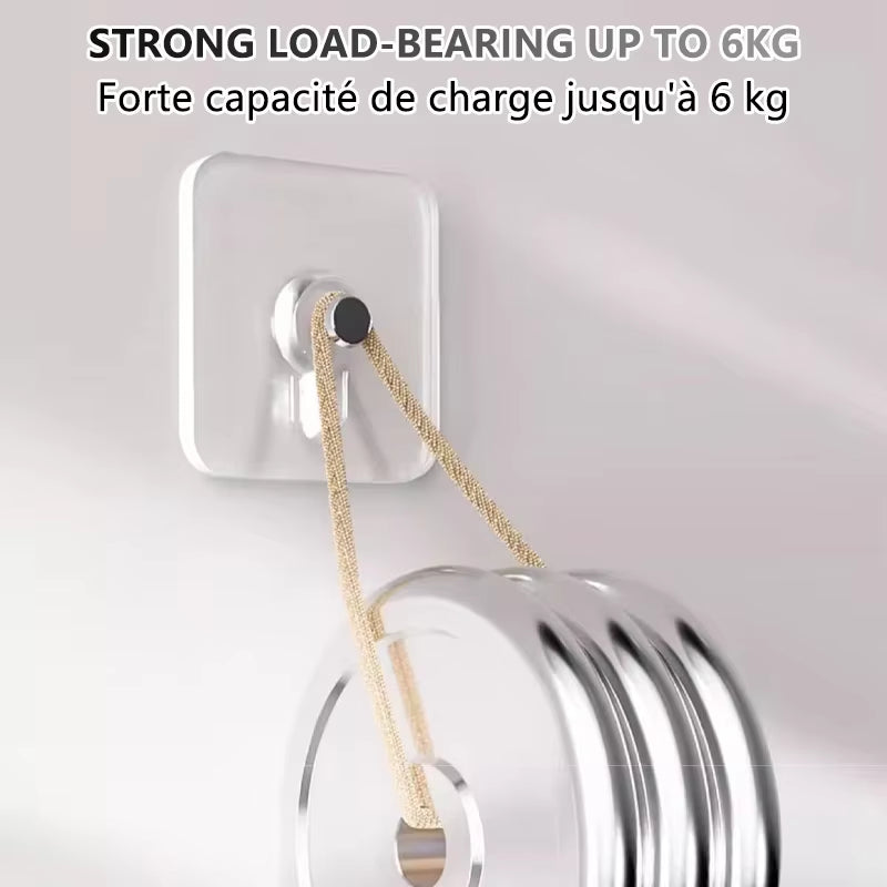 Heavy-Duty Self-Adhesive Wall Hooks for Frames, Posters, Photos, and Clocks - No Drilling Required