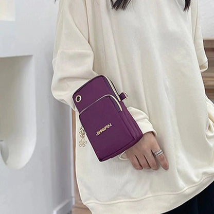 Women's Crossbody Mini Mobile Phone Bag - 2024 Fashionable Neck Hanging Coin Pouch for Active Moms