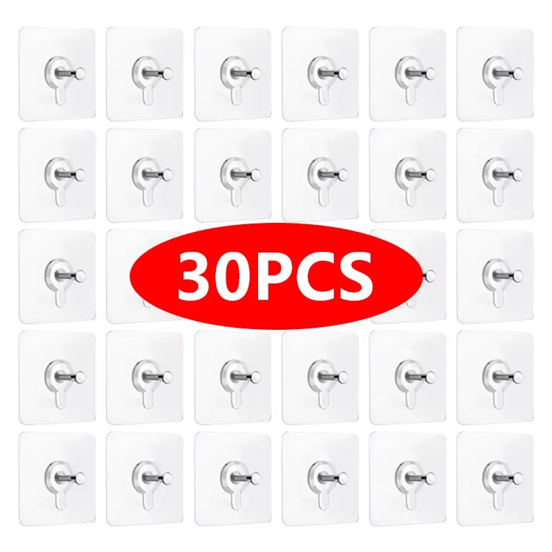 Heavy-Duty Self-Adhesive Wall Hooks for Frames, Posters, Photos, and Clocks - No Drilling Required