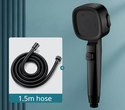 High-Pressure Water-Saving Shower Head with Three Adjustable Modes and One-Key Stop Function for Enhanced Bathroom Experience