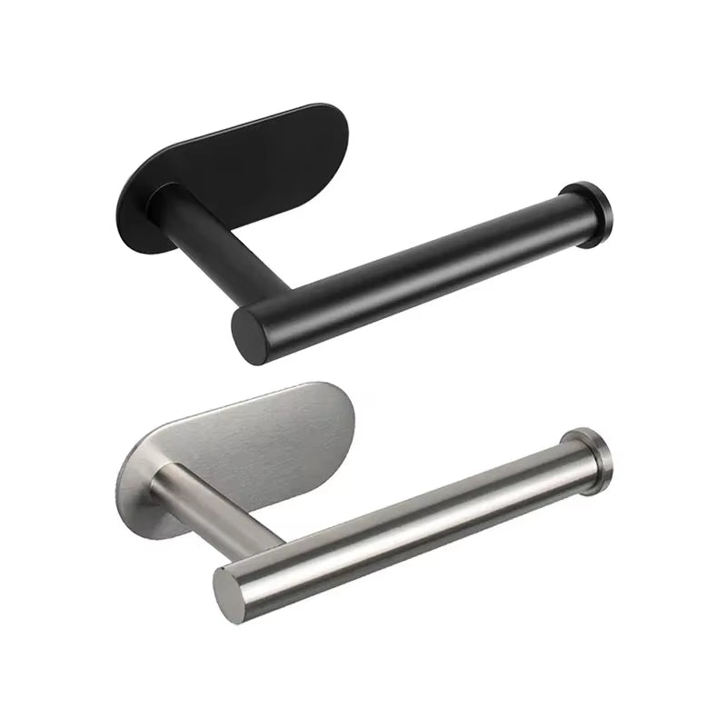 SUS304 Stainless Steel Self-Adhesive Wall-Mounted Toilet Paper Holder for Bathroom and Kitchen