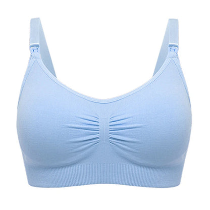Premium Plus Size Nursing Bra - Breathable Seamless Maternity Bra for Comfortable Breastfeeding with Push-Up Support