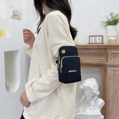 Women's Crossbody Mini Mobile Phone Bag - 2024 Fashionable Neck Hanging Coin Pouch for Active Moms