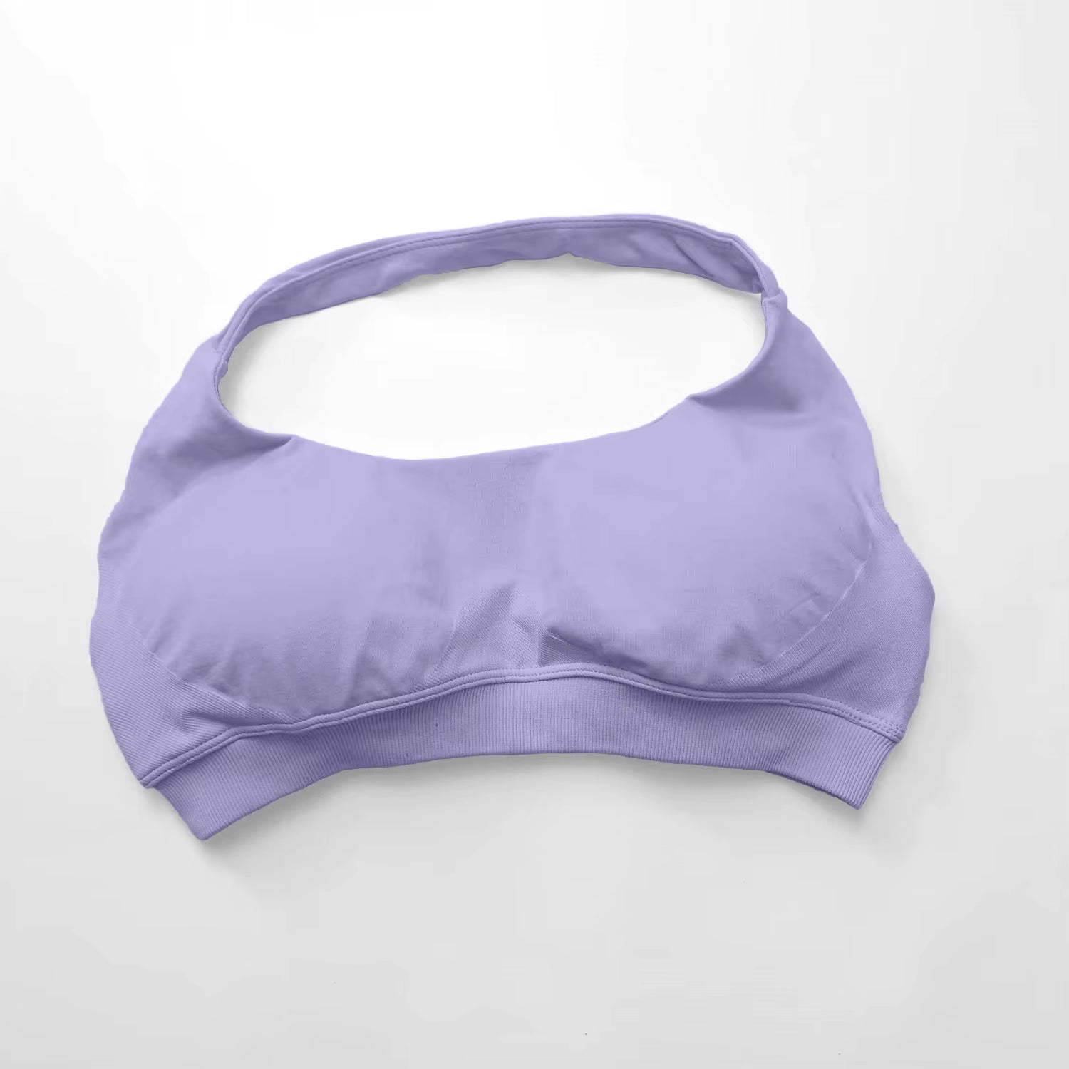 High Support Seamless Halter Sports Bra for Women - Open Back Design for Gym, Yoga, and Fitness Activities