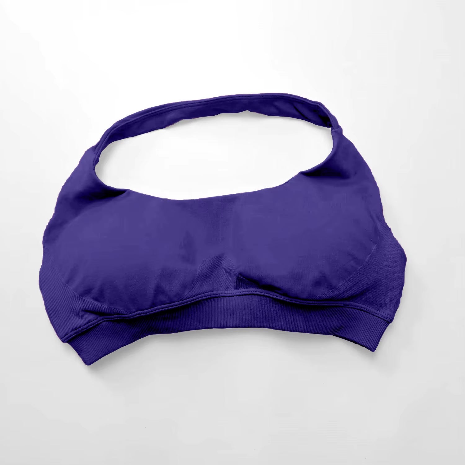 High Support Seamless Halter Sports Bra for Women - Open Back Design for Gym, Yoga, and Fitness Activities