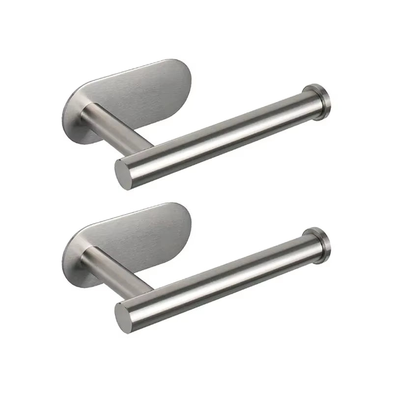 SUS304 Stainless Steel Self-Adhesive Wall-Mounted Toilet Paper Holder for Bathroom and Kitchen