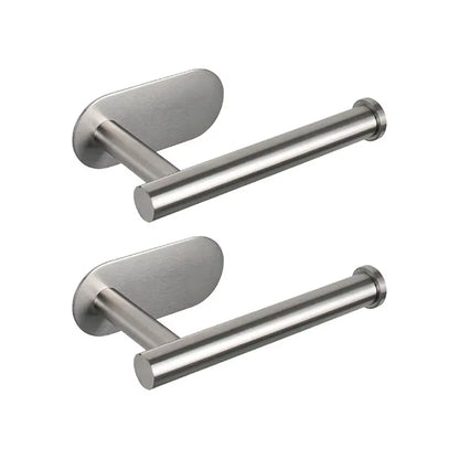 SUS304 Stainless Steel Self-Adhesive Wall-Mounted Toilet Paper Holder for Bathroom and Kitchen