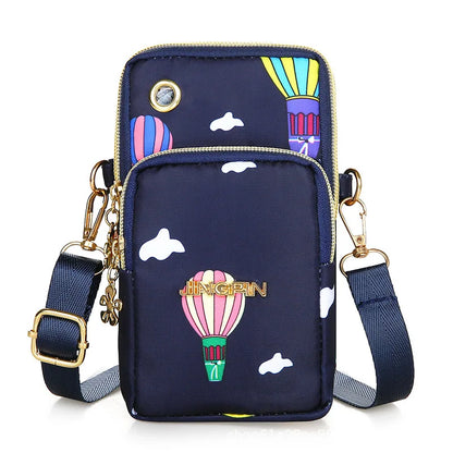 Women's Crossbody Mini Mobile Phone Bag - 2024 Fashionable Neck Hanging Coin Pouch for Active Moms