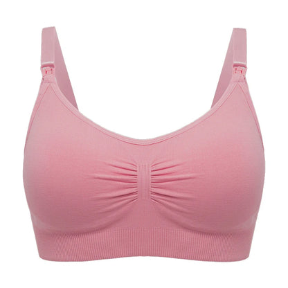Premium Plus Size Nursing Bra - Breathable Seamless Maternity Bra for Comfortable Breastfeeding with Push-Up Support