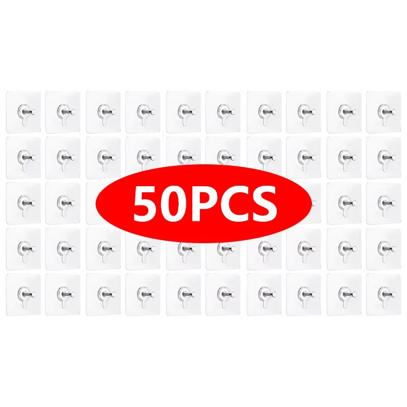 Heavy-Duty Self-Adhesive Wall Hooks for Frames, Posters, Photos, and Clocks - No Drilling Required