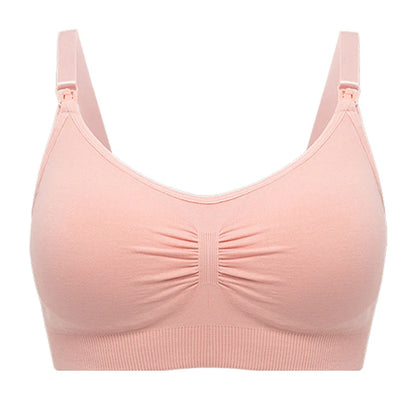 Premium Plus Size Nursing Bra - Breathable Seamless Maternity Bra for Comfortable Breastfeeding with Push-Up Support