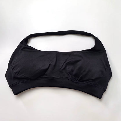 High Support Seamless Halter Sports Bra for Women - Open Back Design for Gym, Yoga, and Fitness Activities
