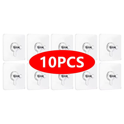 Heavy-Duty Self-Adhesive Wall Hooks for Frames, Posters, Photos, and Clocks - No Drilling Required