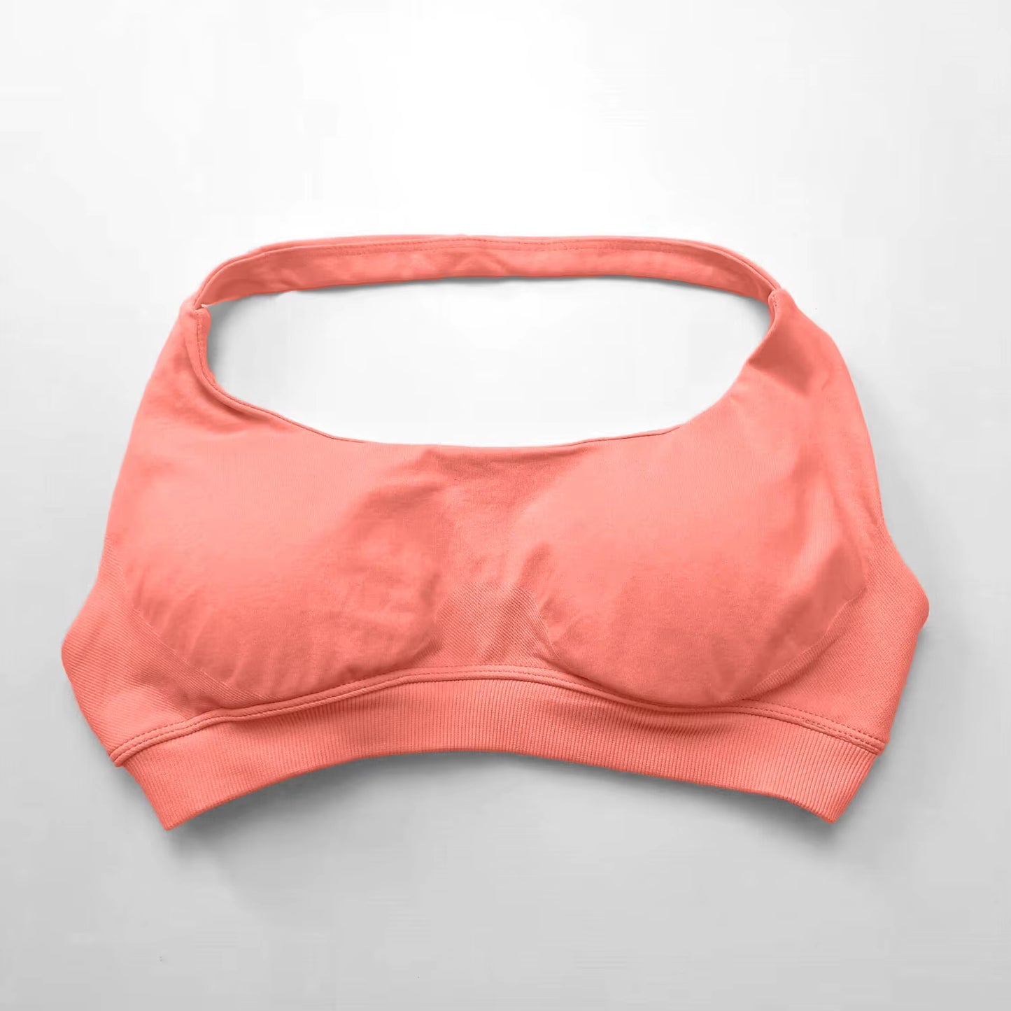 High Support Seamless Halter Sports Bra for Women - Open Back Design for Gym, Yoga, and Fitness Activities