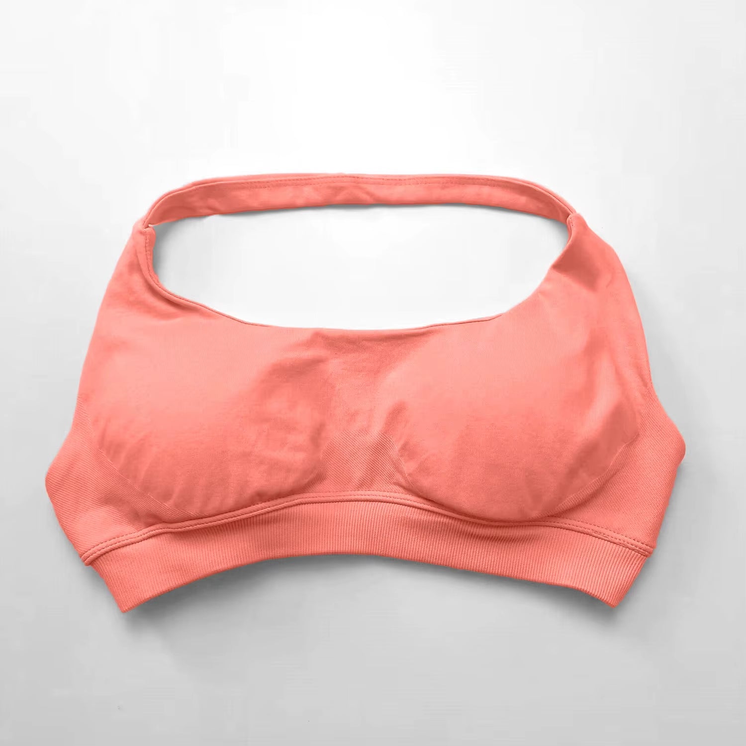 High Support Seamless Halter Sports Bra for Women - Open Back Design for Gym, Yoga, and Fitness Activities