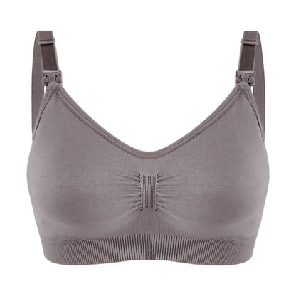 Premium Plus Size Nursing Bra - Breathable Seamless Maternity Bra for Comfortable Breastfeeding with Push-Up Support