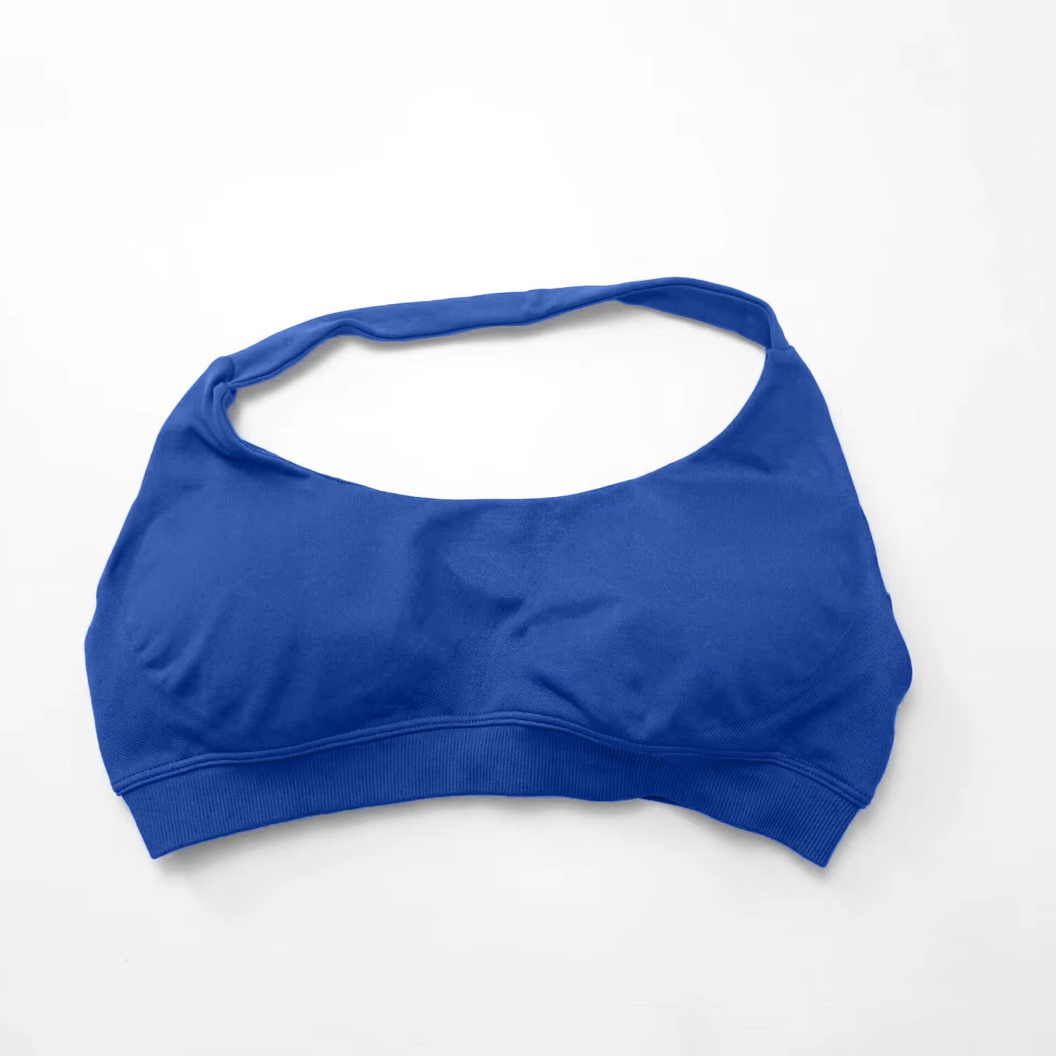 High Support Seamless Halter Sports Bra for Women - Open Back Design for Gym, Yoga, and Fitness Activities