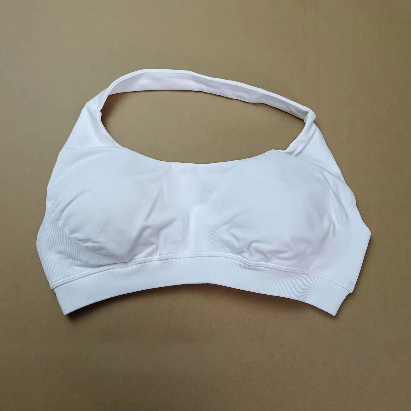 High Support Seamless Halter Sports Bra for Women - Open Back Design for Gym, Yoga, and Fitness Activities