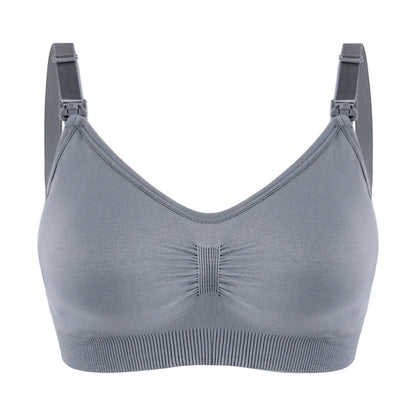 Premium Plus Size Nursing Bra - Breathable Seamless Maternity Bra for Comfortable Breastfeeding with Push-Up Support
