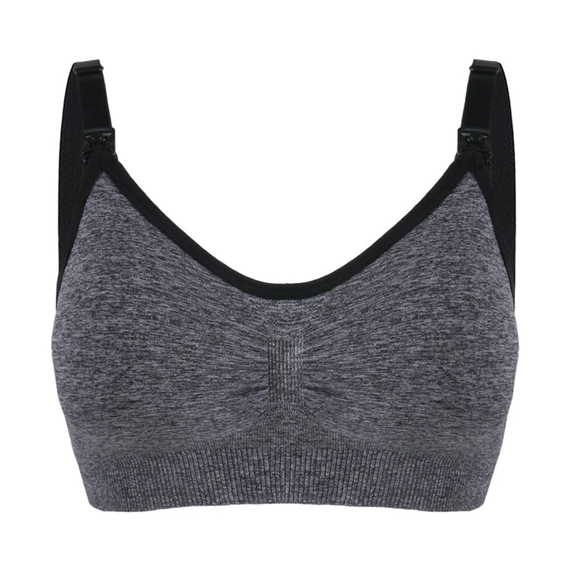 Premium Plus Size Nursing Bra - Breathable Seamless Maternity Bra for Comfortable Breastfeeding with Push-Up Support