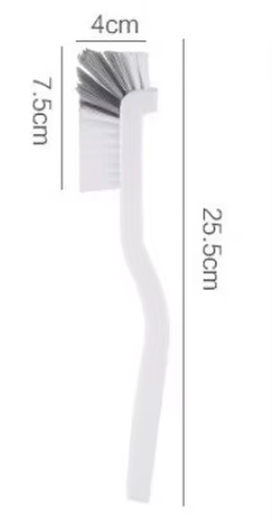 Japanese Style Long Handle Sink Brush with Elbow Design for Efficient Crevice Cleaning and Wall Hanging Storage