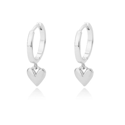 Hollow Zircon Heart Earrings for Women in Gold-Plated Stainless Steel - Elegant Wedding Couple Jewelry Gift with Free Shipping