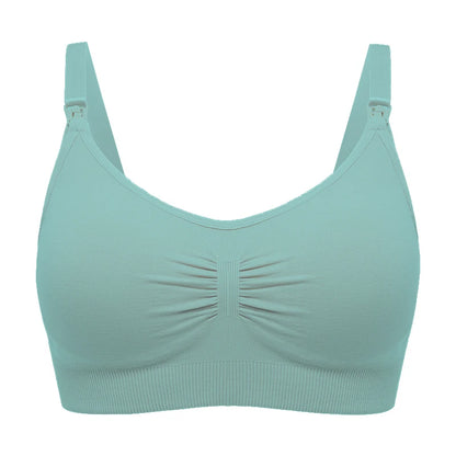 Premium Plus Size Nursing Bra - Breathable Seamless Maternity Bra for Comfortable Breastfeeding with Push-Up Support